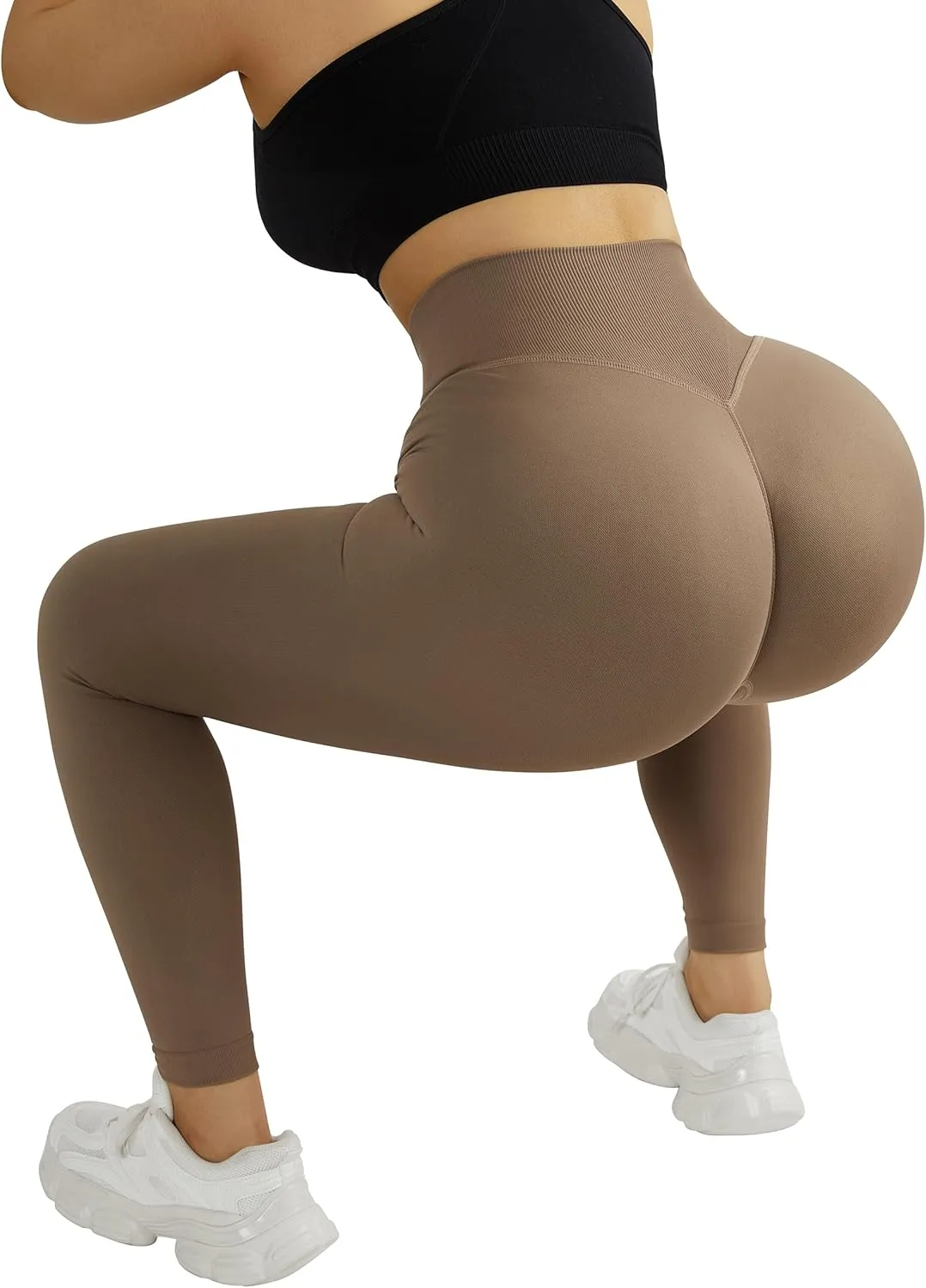 MOSHENGQI Scrunch Butt Leggings for Women Seamless High Waisted Slimming Workout Gym Yoga Pants