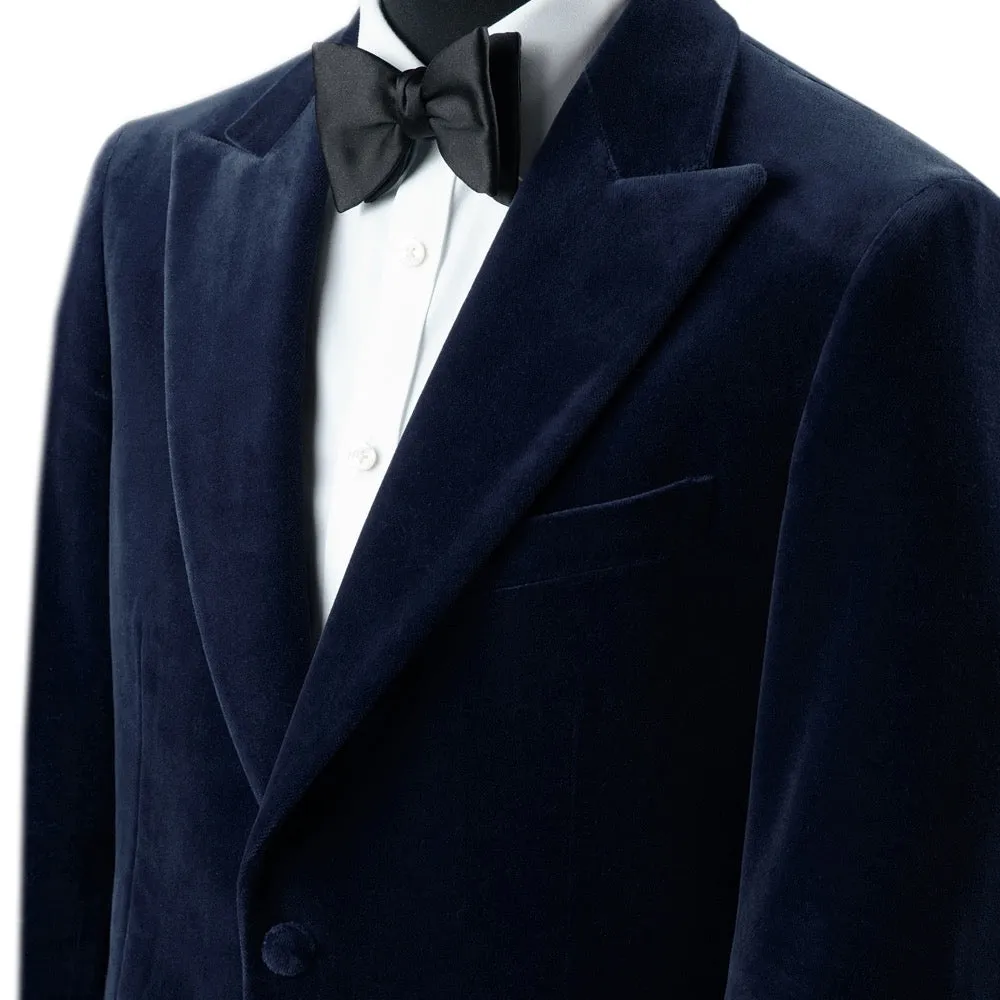 Navy Blue Velvet Jacket