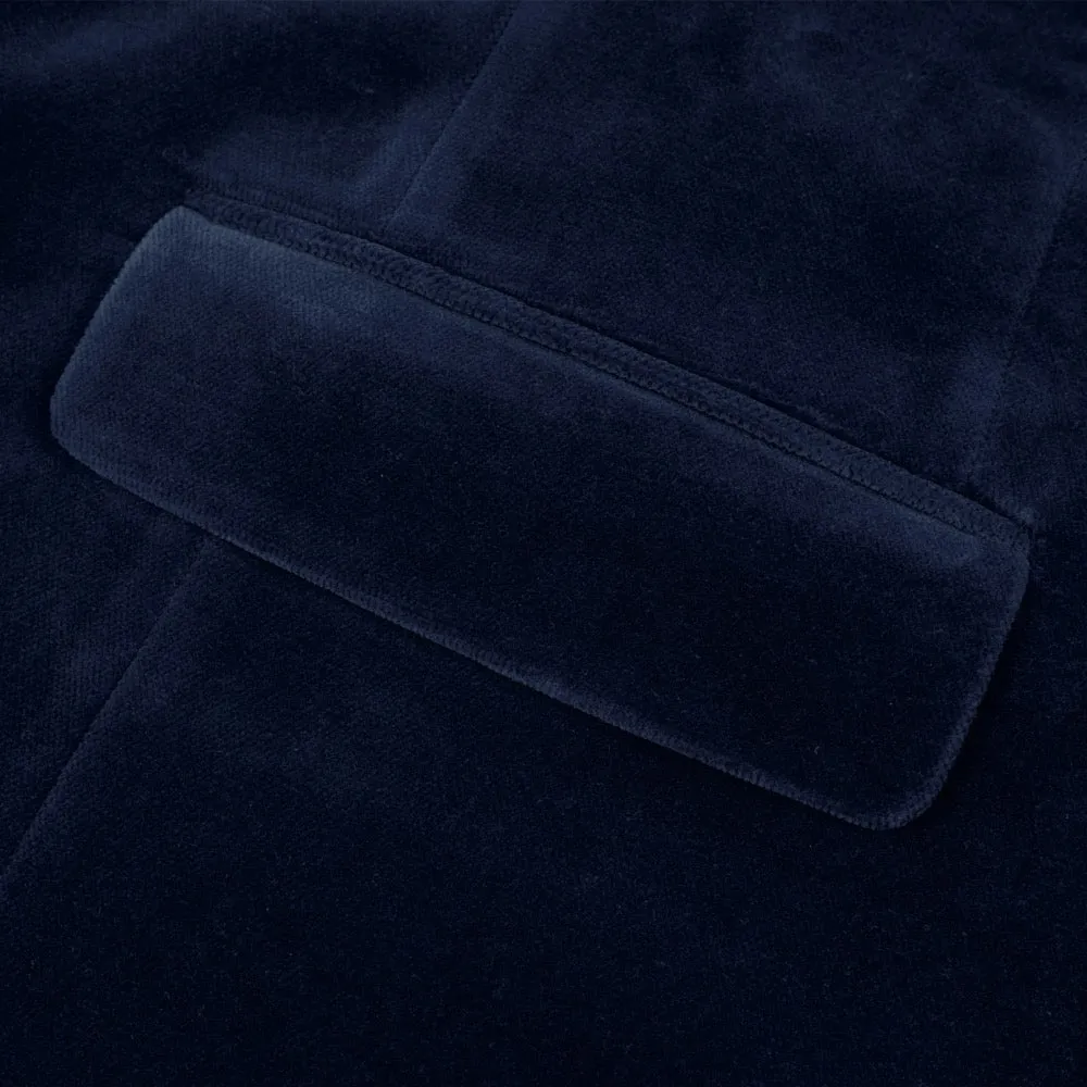Navy Blue Velvet Jacket