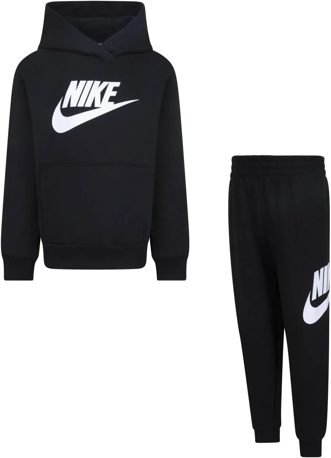 Nike Unisex Kids Club Fleece Sportswear Pullover Hoodie and Jogger Pants 2-piece Outfit Set