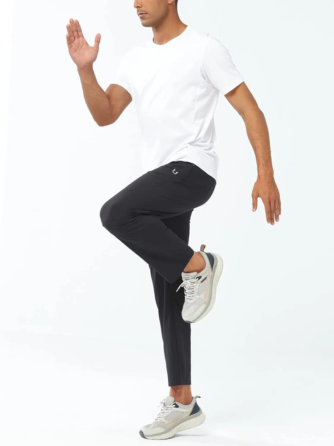 NORTHYARD Men's Athletic Pants Running Workout Joggers Lightweight Gym Jogging Track Casual Sweatpants with Zipper Pockets