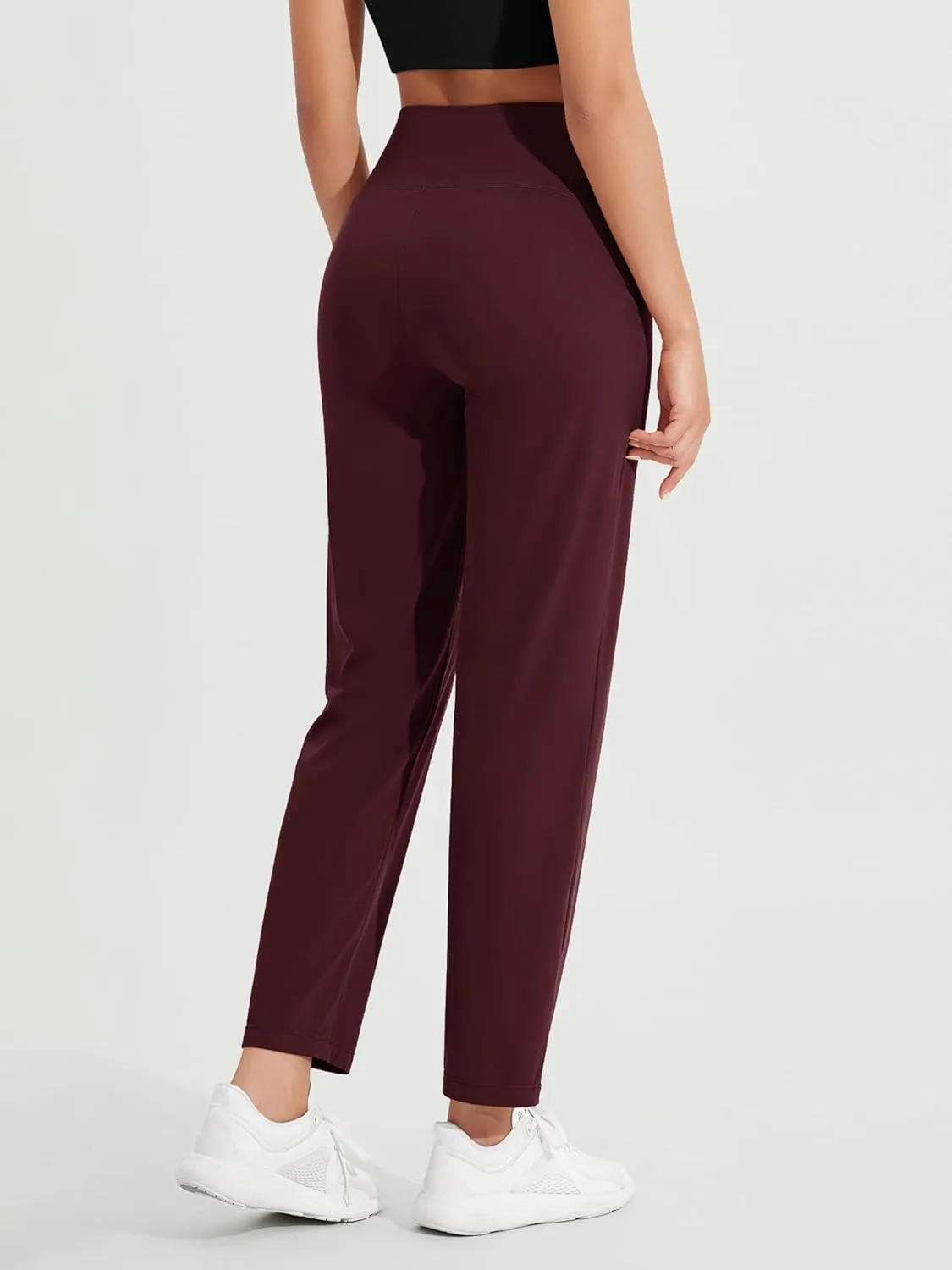 ODODOS Cloud Feeling Jogger Pants with Pockets for Women High Waist Sweatpants Casual Lounge Ankle Pants