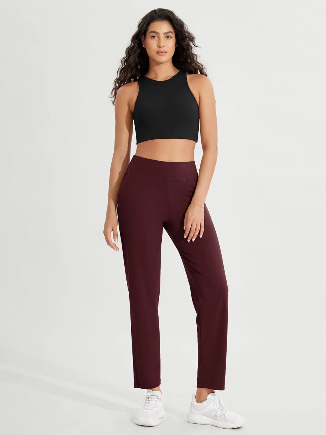 ODODOS Cloud Feeling Jogger Pants with Pockets for Women High Waist Sweatpants Casual Lounge Ankle Pants