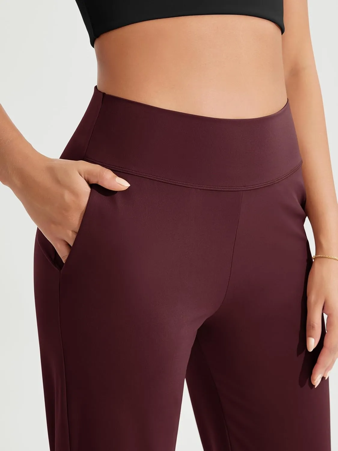 ODODOS Cloud Feeling Jogger Pants with Pockets for Women High Waist Sweatpants Casual Lounge Ankle Pants