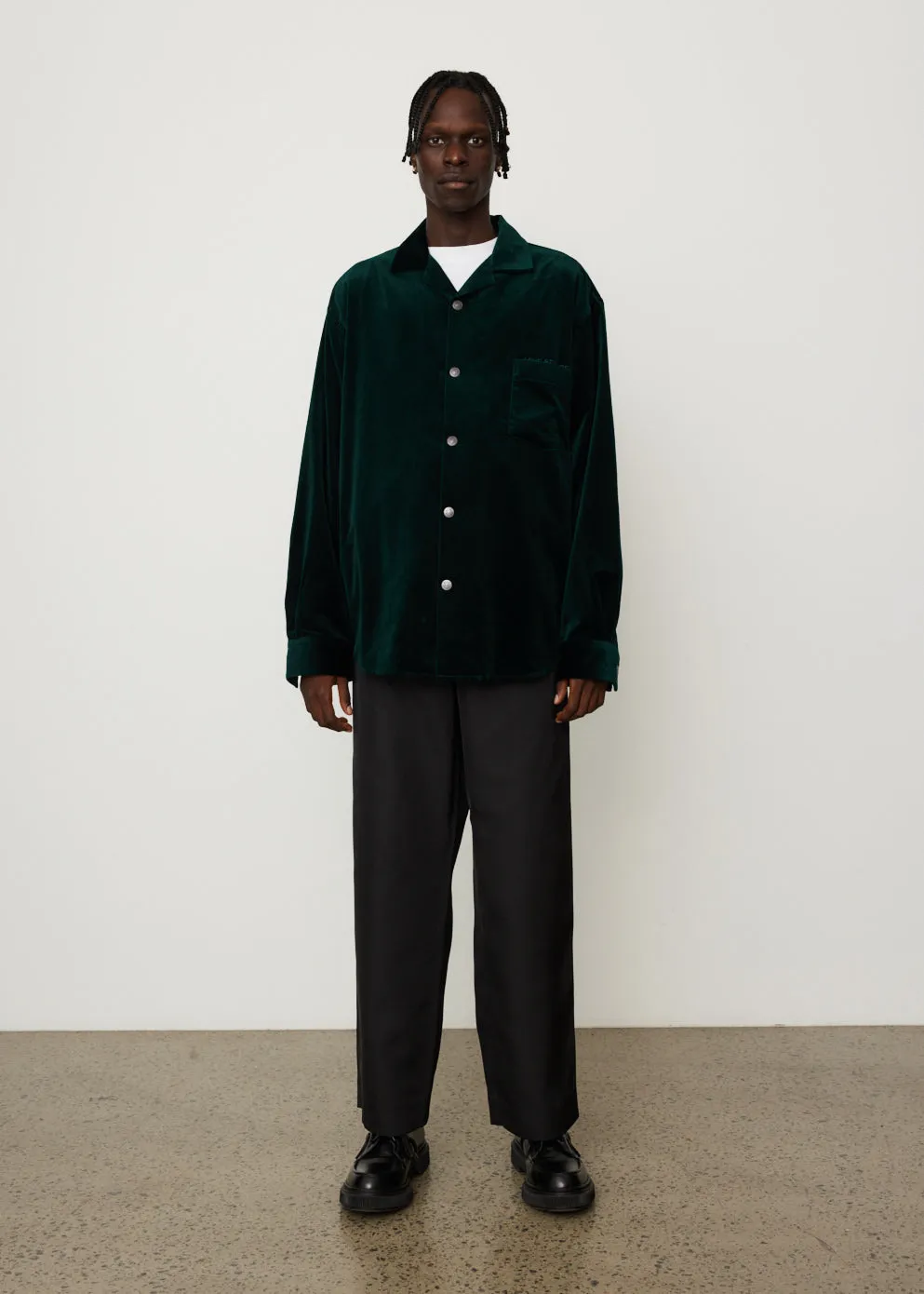 Osandimper Cotton Velvet Overshirt