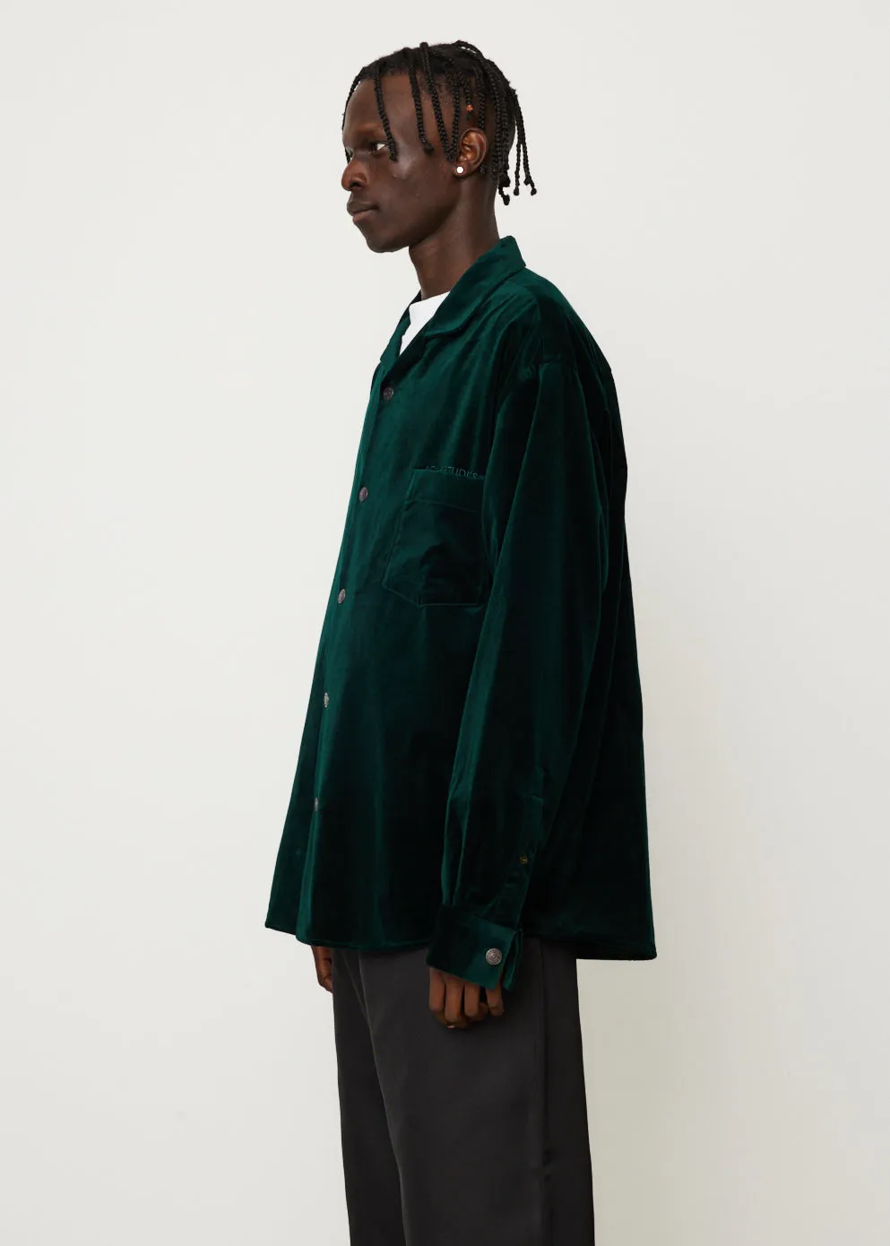 Osandimper Cotton Velvet Overshirt