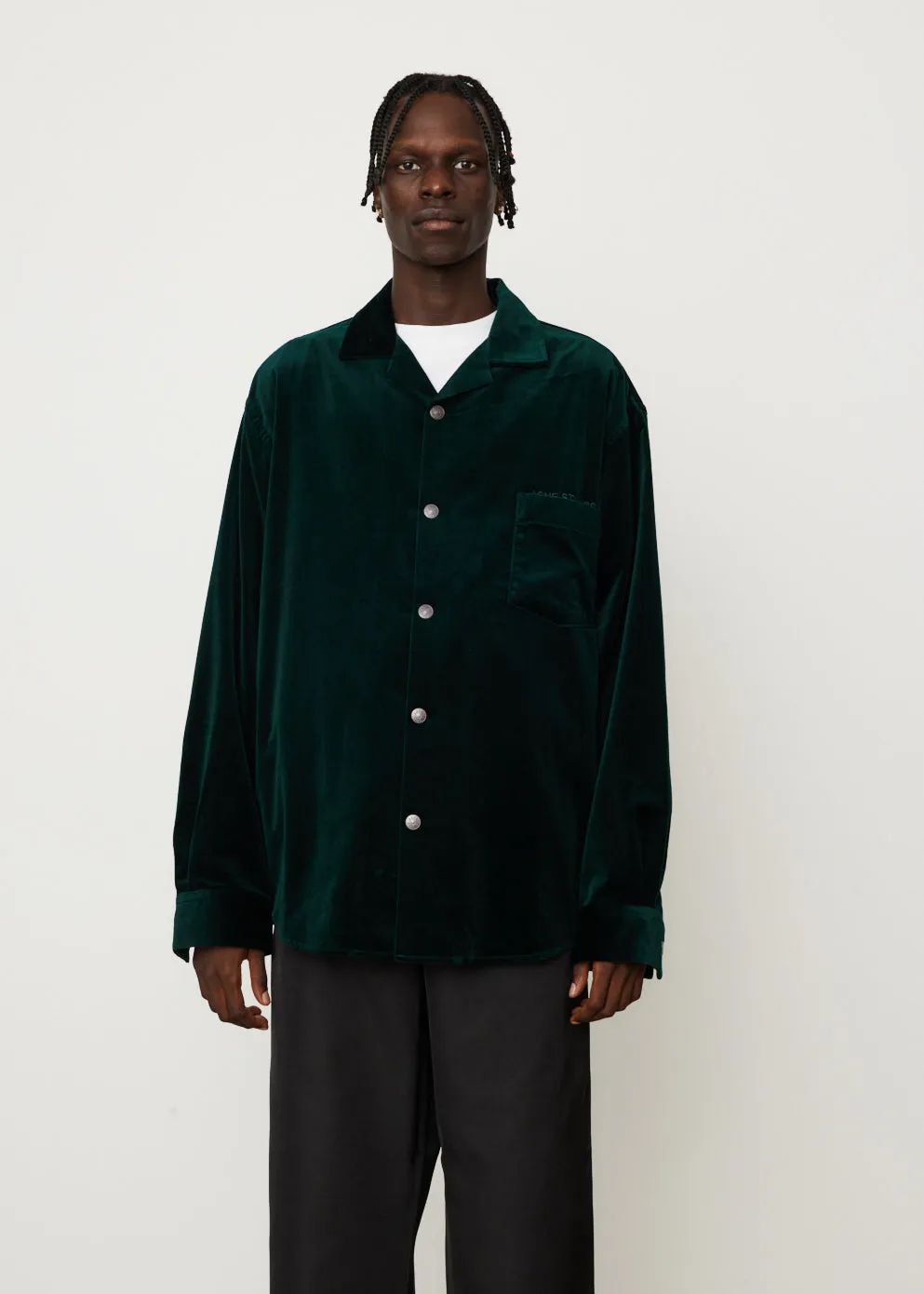 Osandimper Cotton Velvet Overshirt