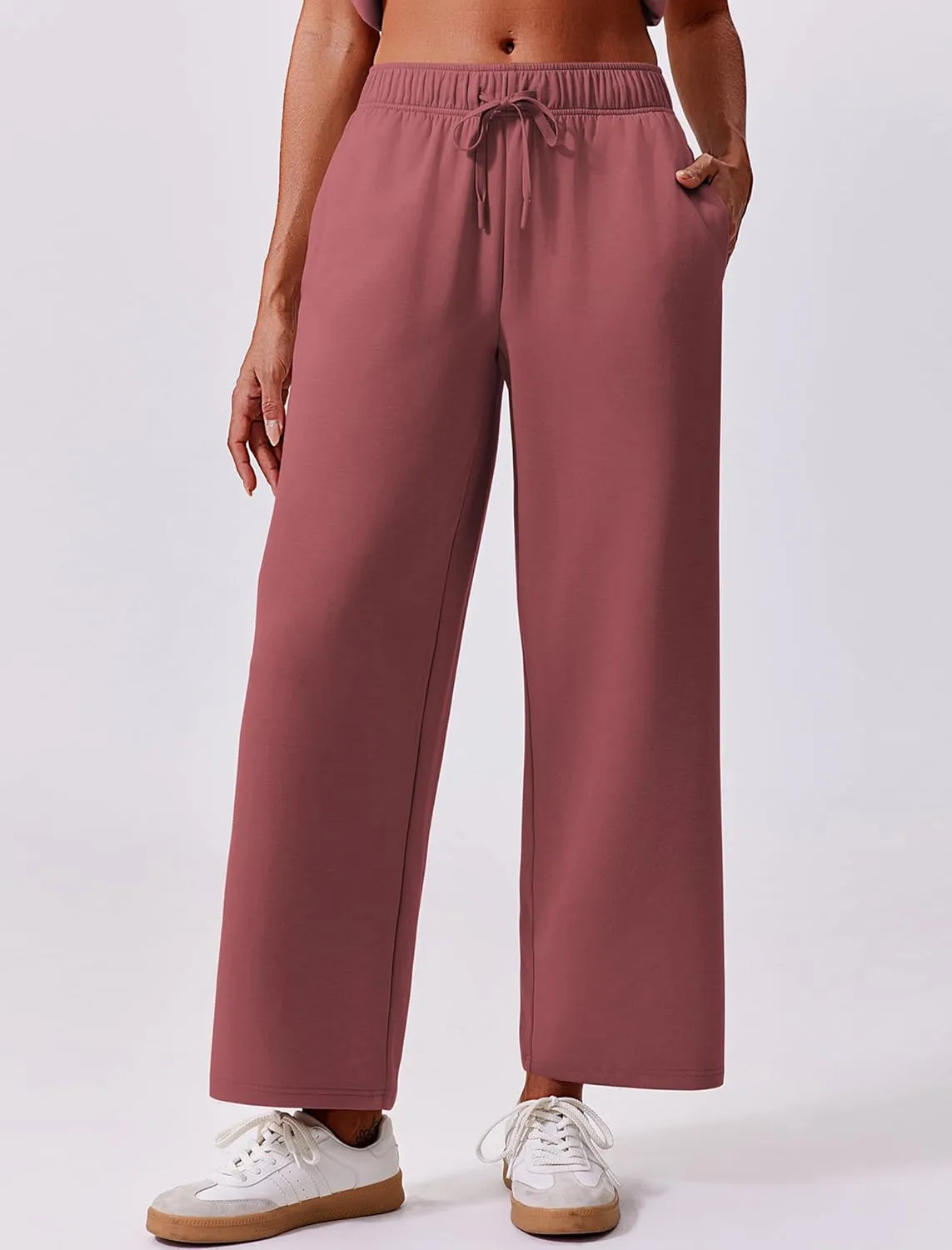 PINSPARK 2 Piece Sets for Women Summer Lounge Set Cap Sleeves Sweatsuit Cropped Wide Leg Pants 2025 Matching Travel Tracksuit