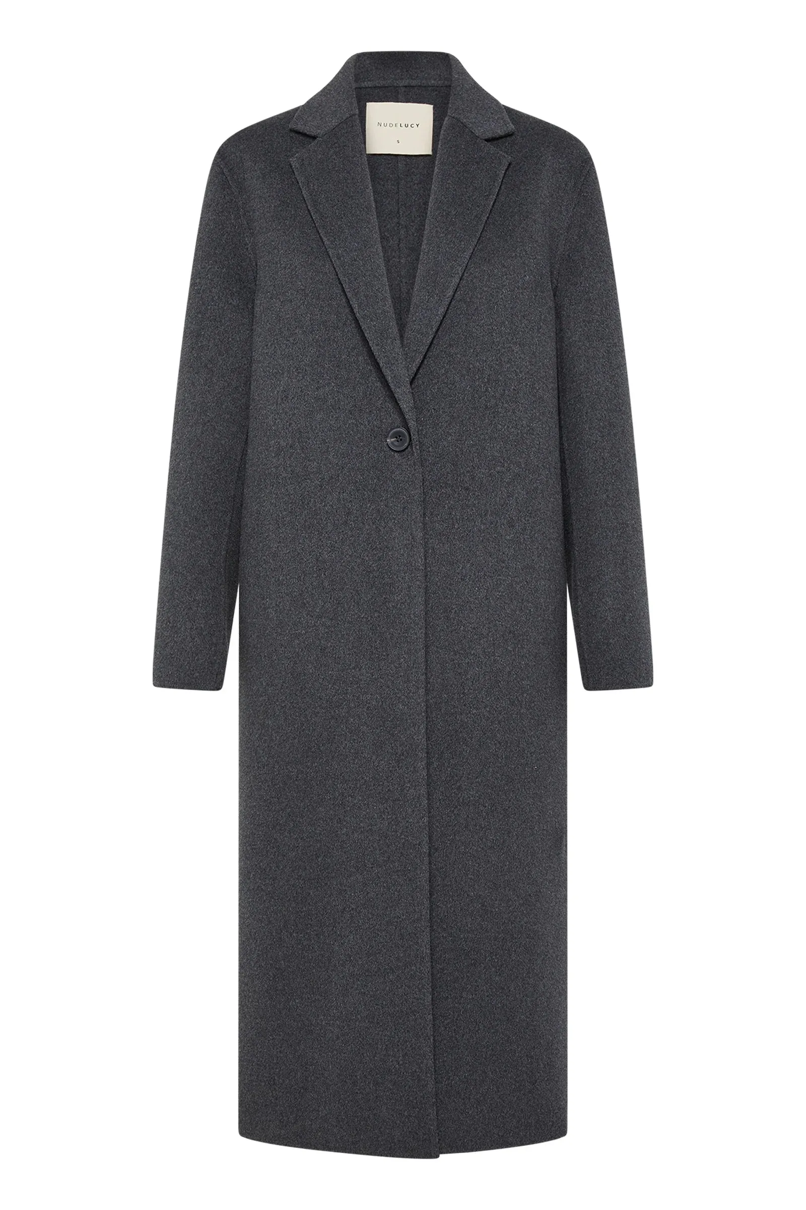 Riley Wool Coat Charcoal