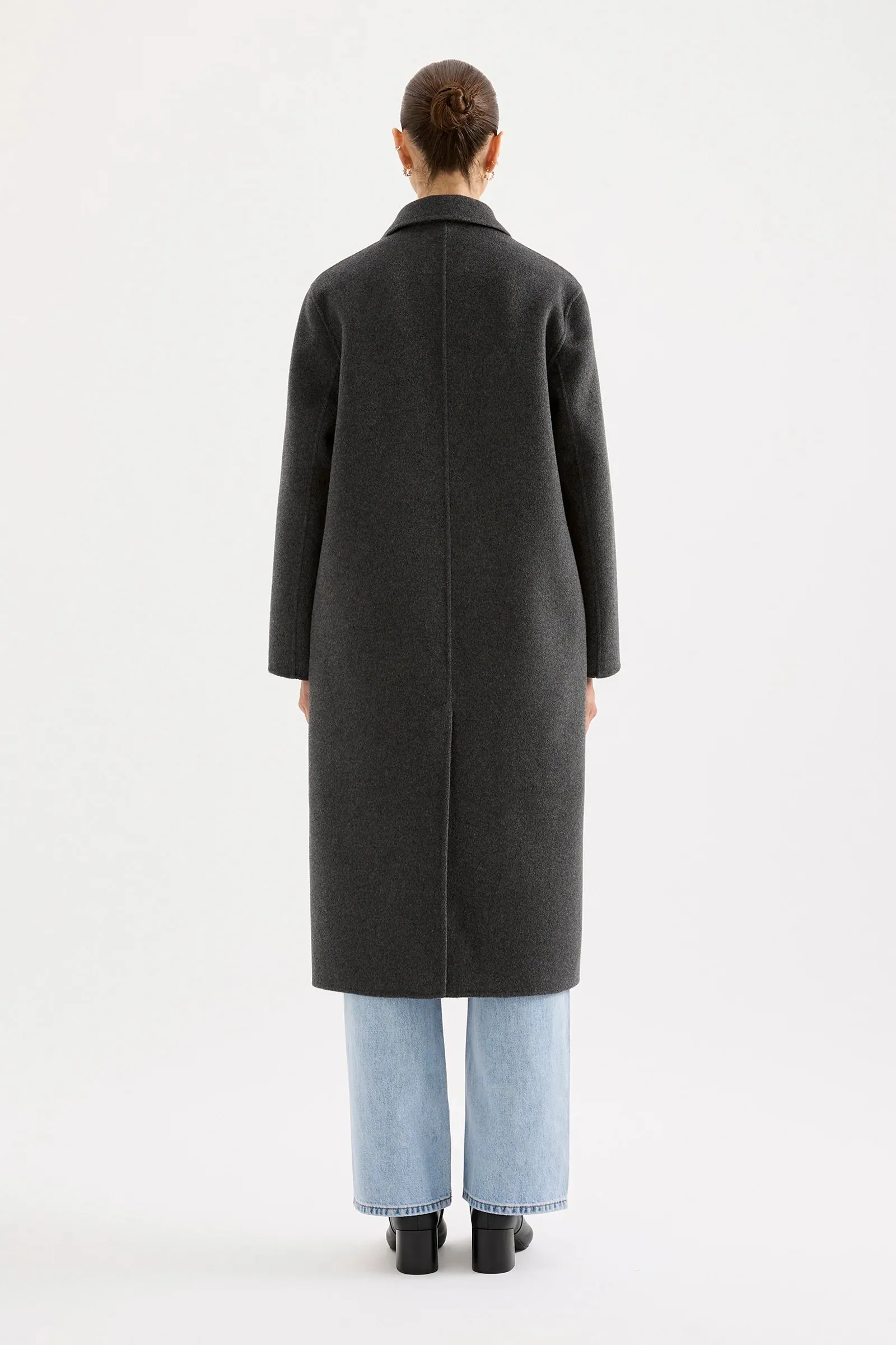 Riley Wool Coat Charcoal