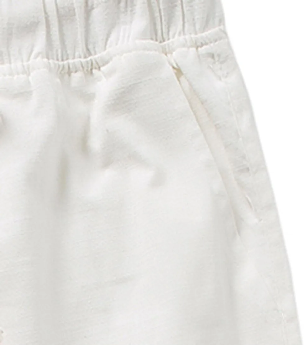 SIR7 Men's Linen Casual Lightweight Drawstrintg Elastic Waist Summer Beach Pants