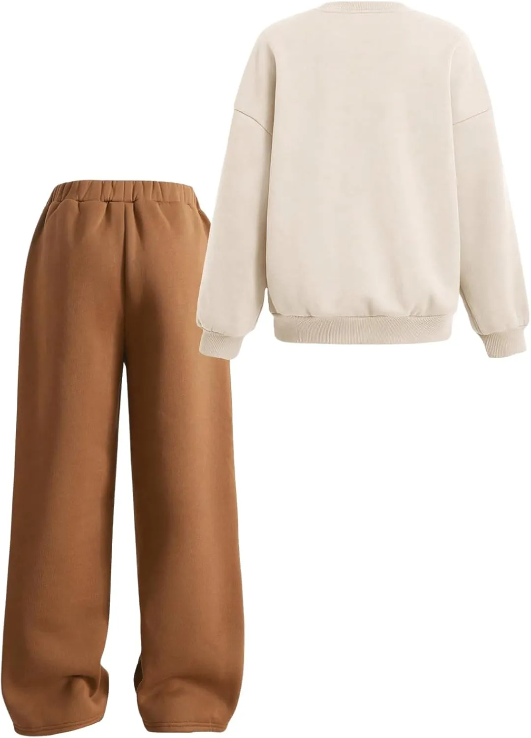 SOLY HUX Cute Clothes for Girls Sweatsuit Sets Crewneck Casual Sweatpants 2 Piece Outfits Sweatshirt and Pants