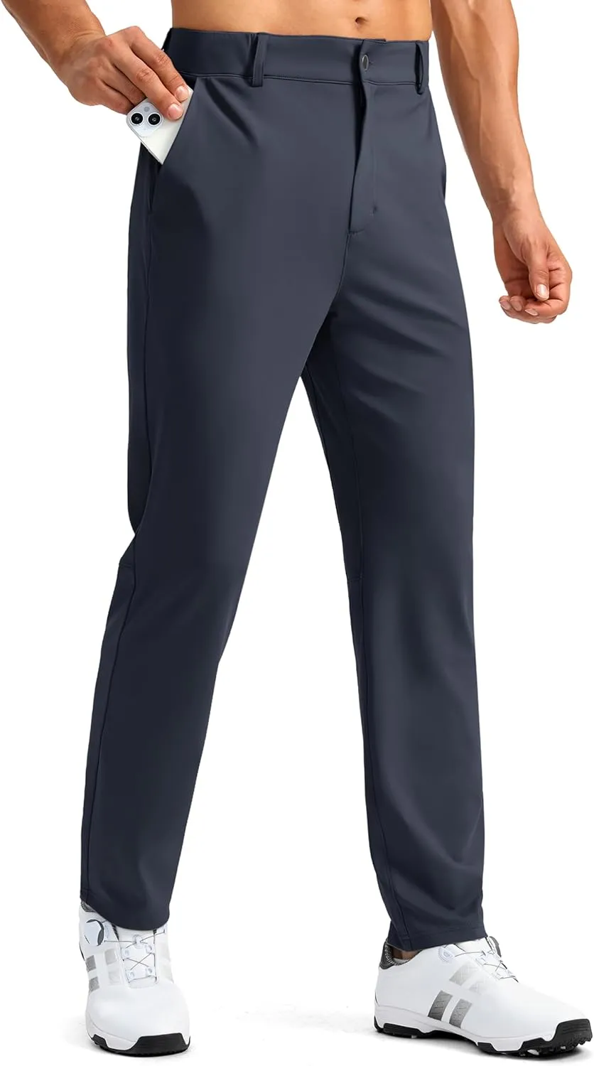 Soothfeel Men's Golf Pants with 5 Pockets Slim Fit Stretch Sweatpants Casual Travel Dress Work Pants for Men