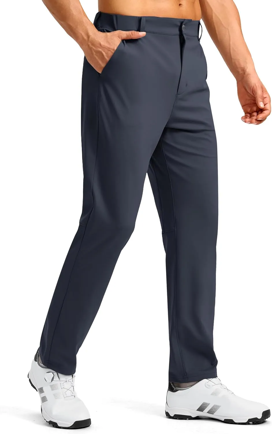 Soothfeel Men's Golf Pants with 5 Pockets Slim Fit Stretch Sweatpants Casual Travel Dress Work Pants for Men