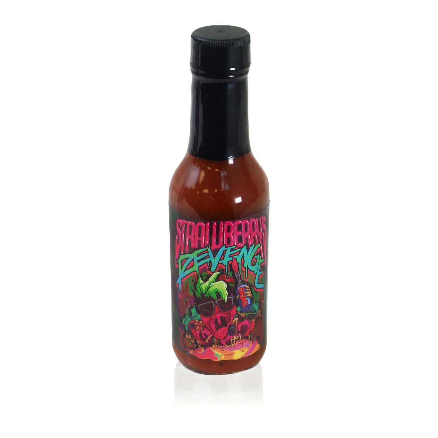 Strawberry Revenge - Forest Green Pullover   Hot Sauce