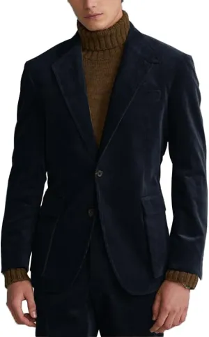 Suit for Men New Corduroy British-Style Suits Two Piece Blazer Pants Business Casual Suit Groomsmen