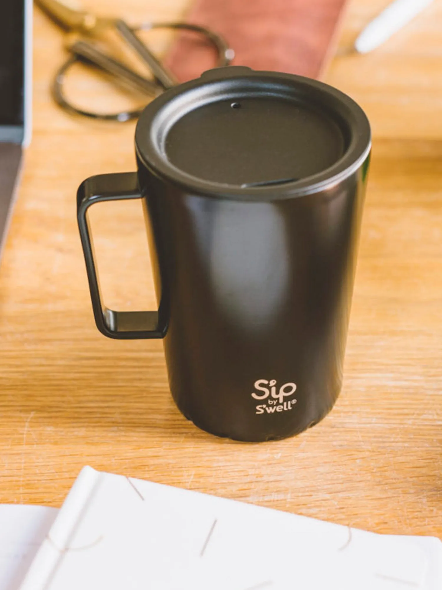 S'well Takeaway Mug 15oz, Coffee Black