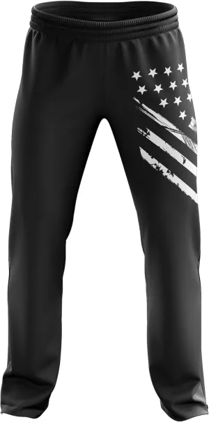 Tactical Pro Supply American Flag Sweatpants - Bottom Sweat Pants Joggers for Men and Women Fitness Workout Athletic Pants