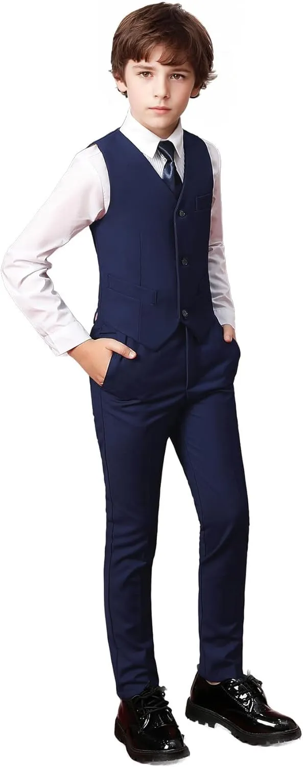 Toddler Boys Suit Kids Formal Dresswear Prom Tuxedo Children's Slim Fit Suits