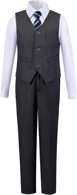 Toddler Boys Suit Kids Formal Dresswear Prom Tuxedo Children's Slim Fit Suits