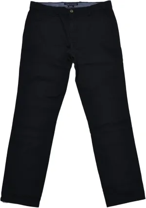 Tommy Hilfiger Mens Slim Fit Flat Front Chino Pants (34x34, Black)