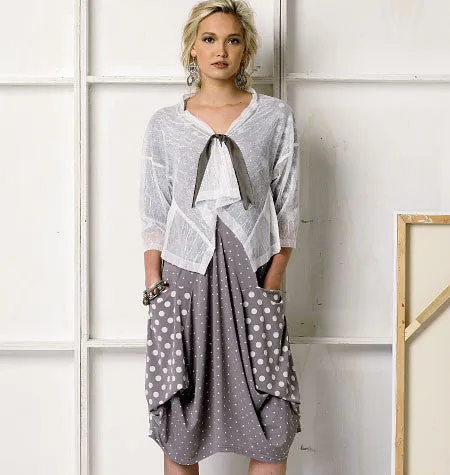 Vogue Pattern V8975 Misses' Dress & Jacket by Marcy Tilton