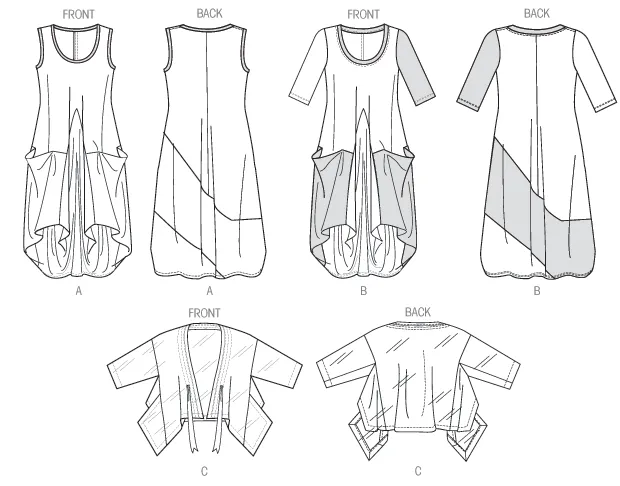 Vogue Pattern V8975 Misses' Dress & Jacket by Marcy Tilton