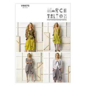 Vogue Pattern V8975 Misses' Dress & Jacket by Marcy Tilton