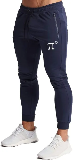 Wangdo Men's Joggers Sweatpants Gym Training Workout Pants Slim Fit with Zipper Pockets