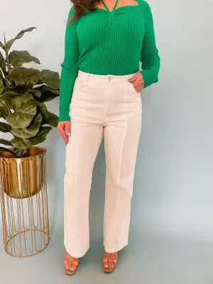 White Seam Pants