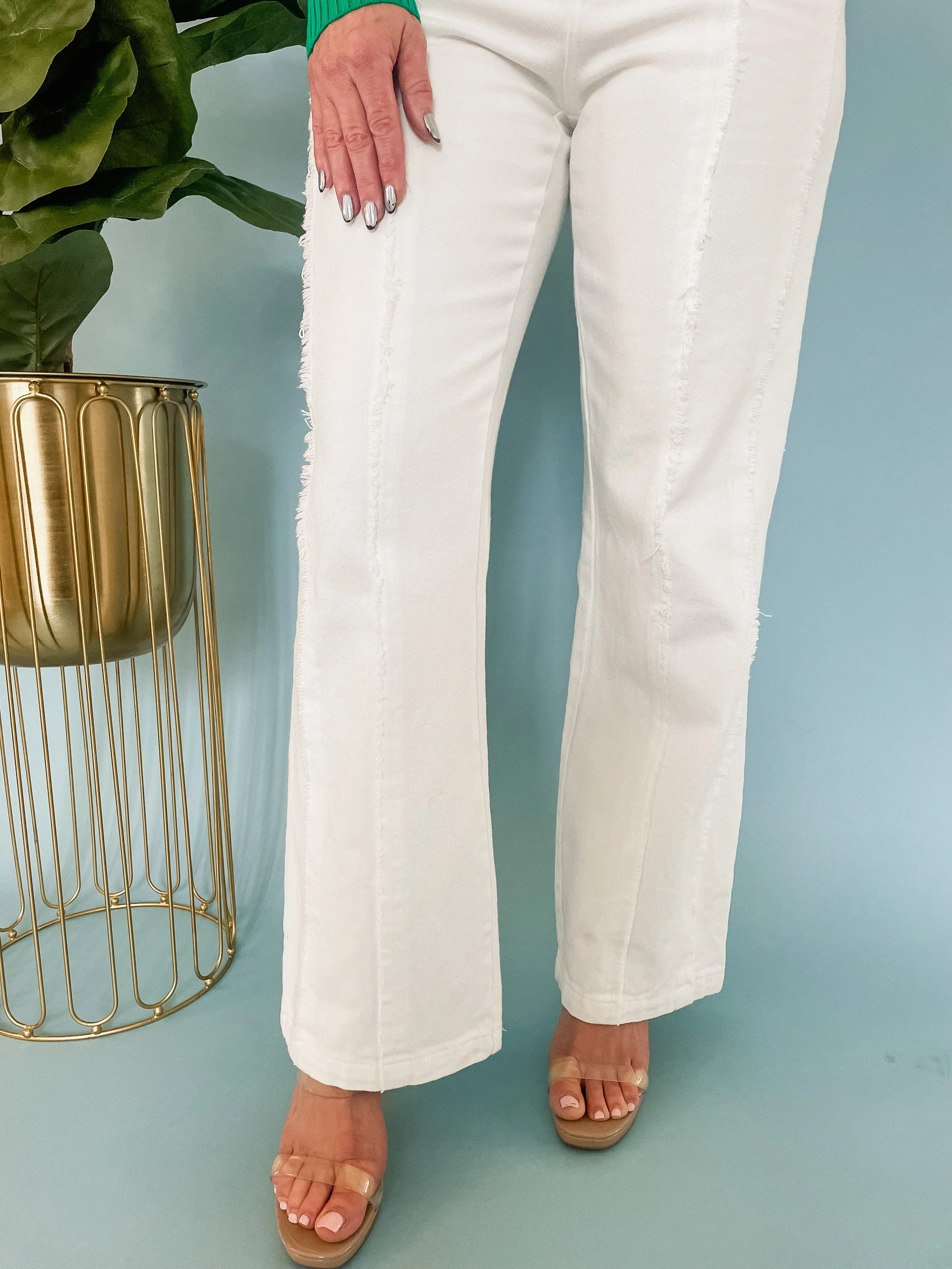 White Seam Pants