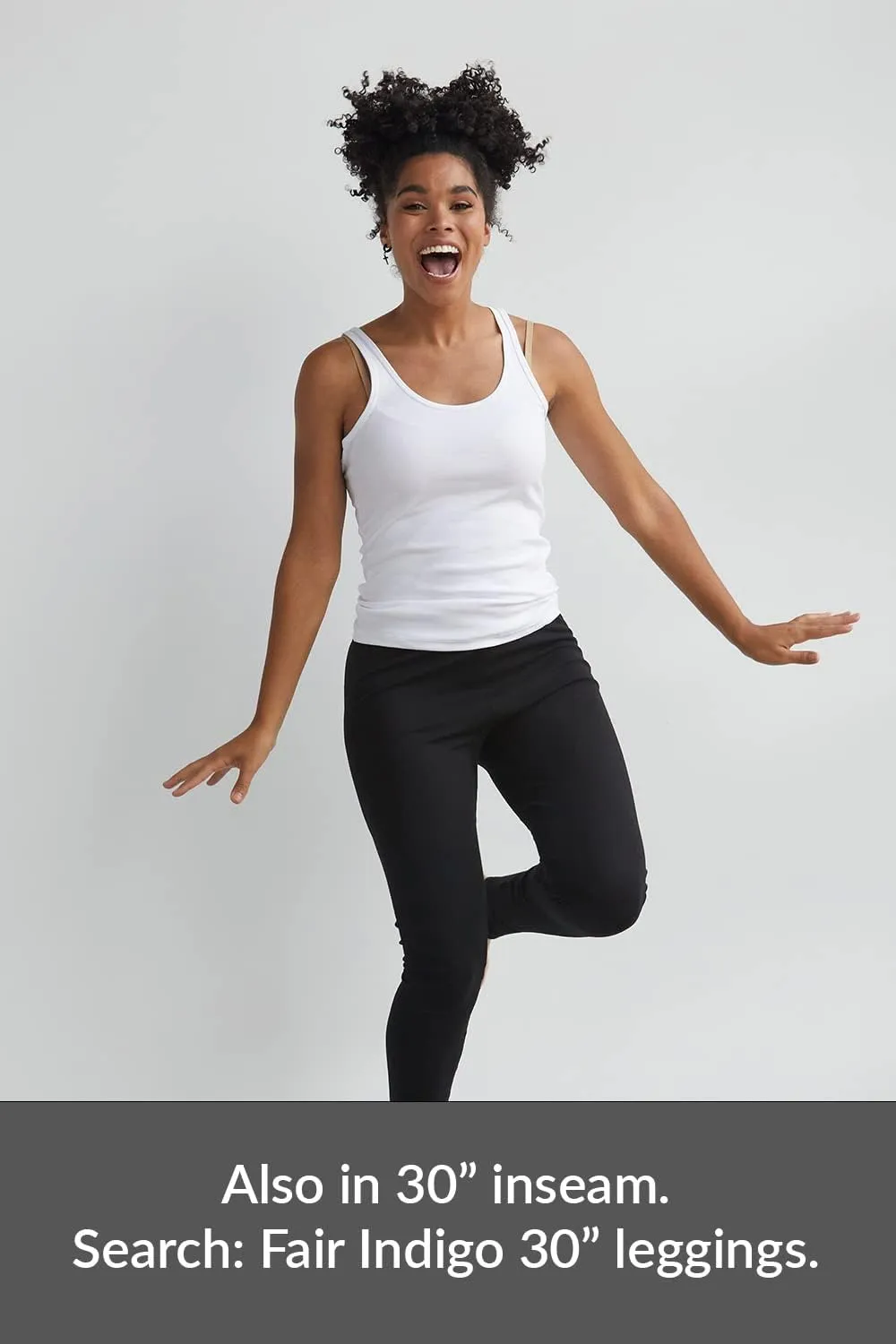 Women's 100% Organic Pima Cotton Leggings Pants - Ankle Length - 26" Inseam