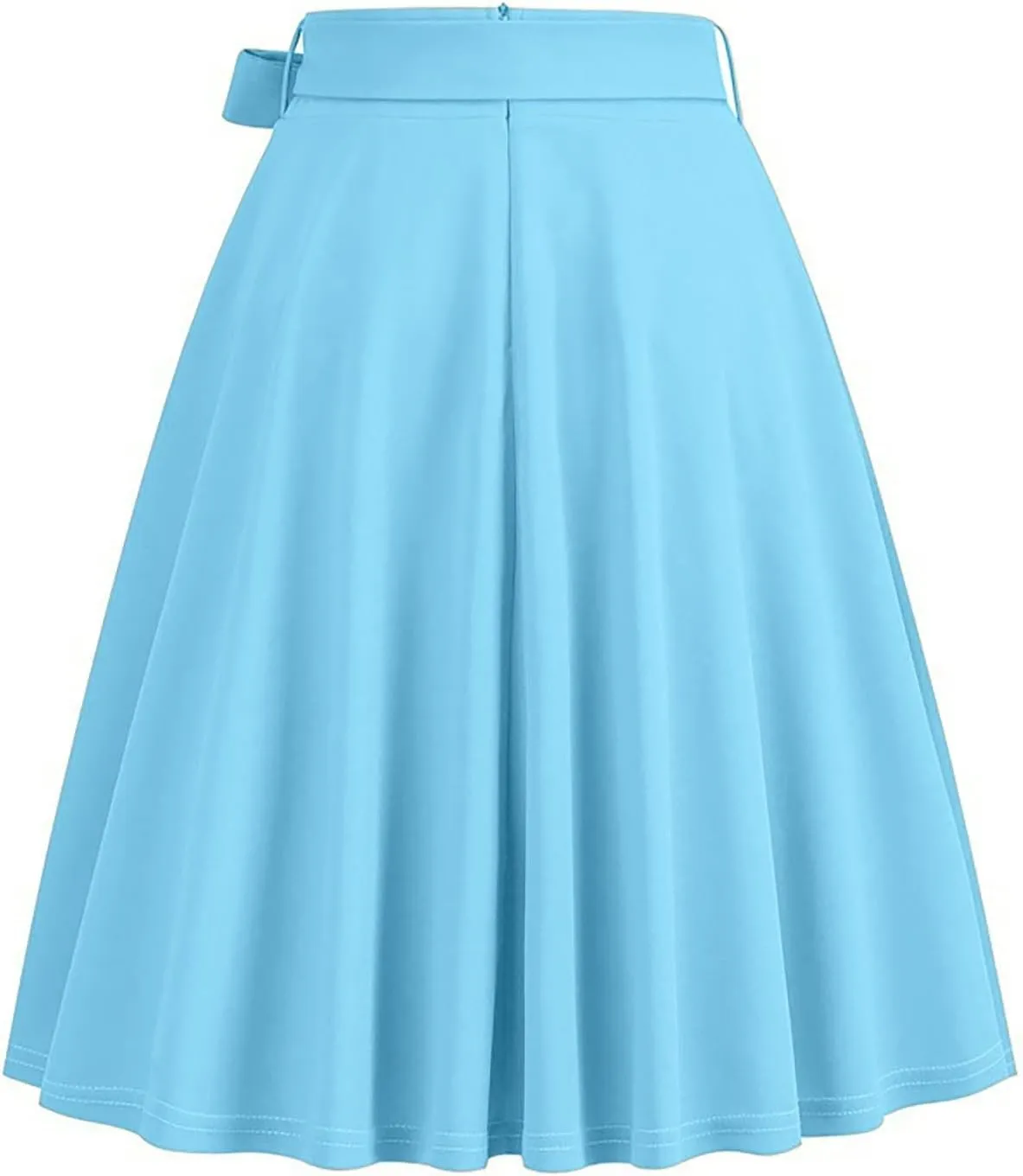 Women's High Waist A-Line Pockets Skirt Skater Flared Midi Skirt Vinage Skirt Coctail Party Short Skirts