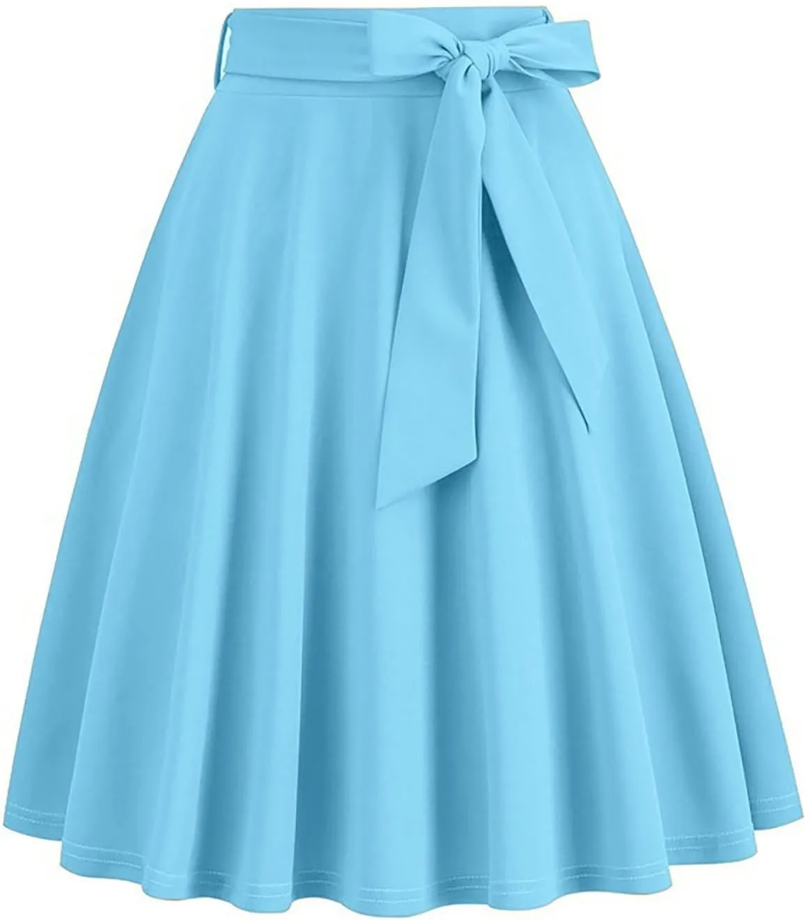 Women's High Waist A-Line Pockets Skirt Skater Flared Midi Skirt Vinage Skirt Coctail Party Short Skirts