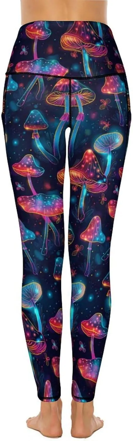 Women's High Waist Tummy Control Yoga Pants with Pockets Workout Leggings