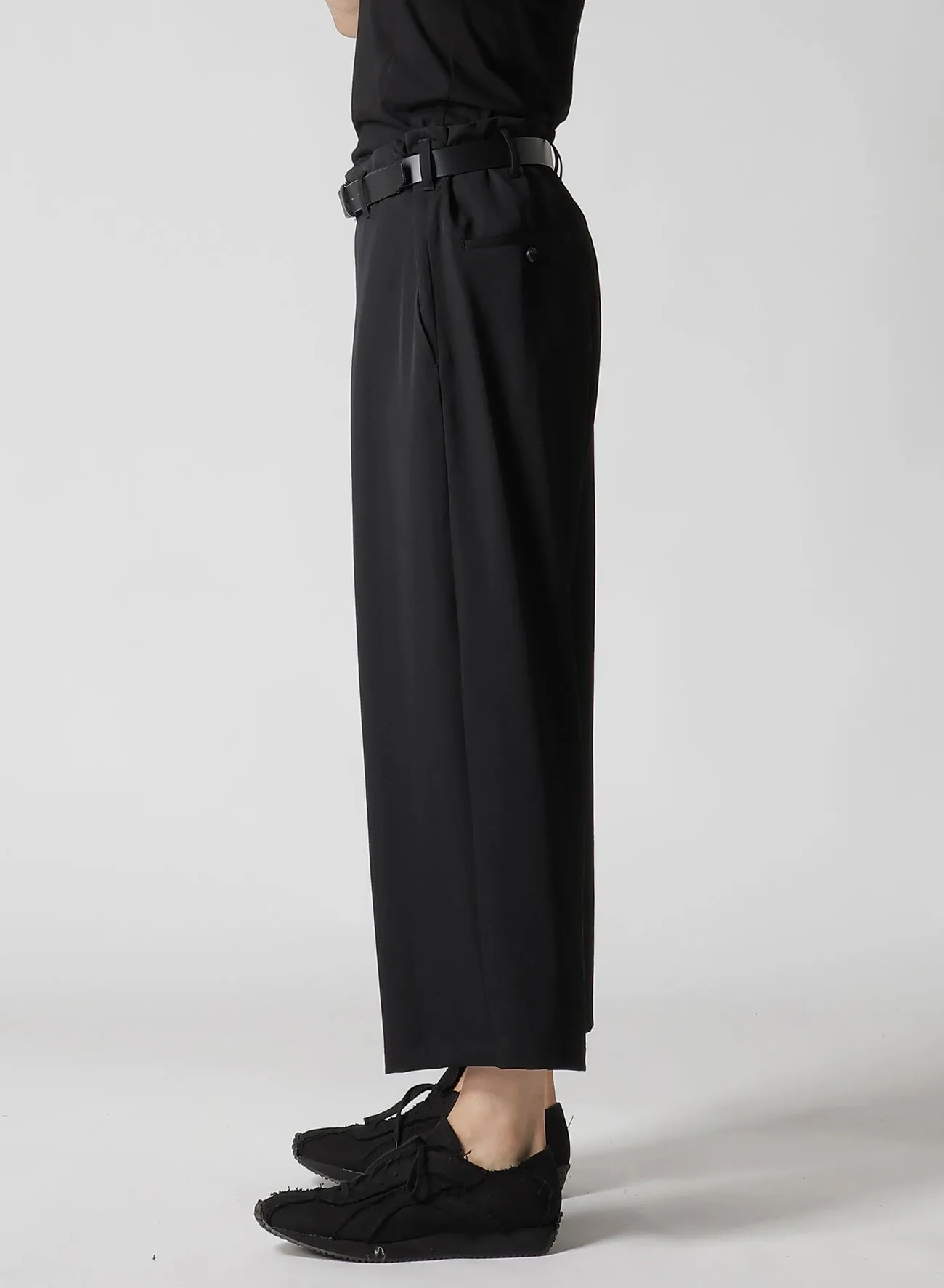 WOOL GABARDINE R COIN POCKET PANTS