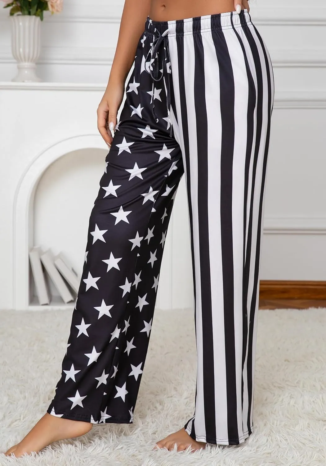 X-Image Women Comfy Casual Pajama Pants with Pockets & Drawstring