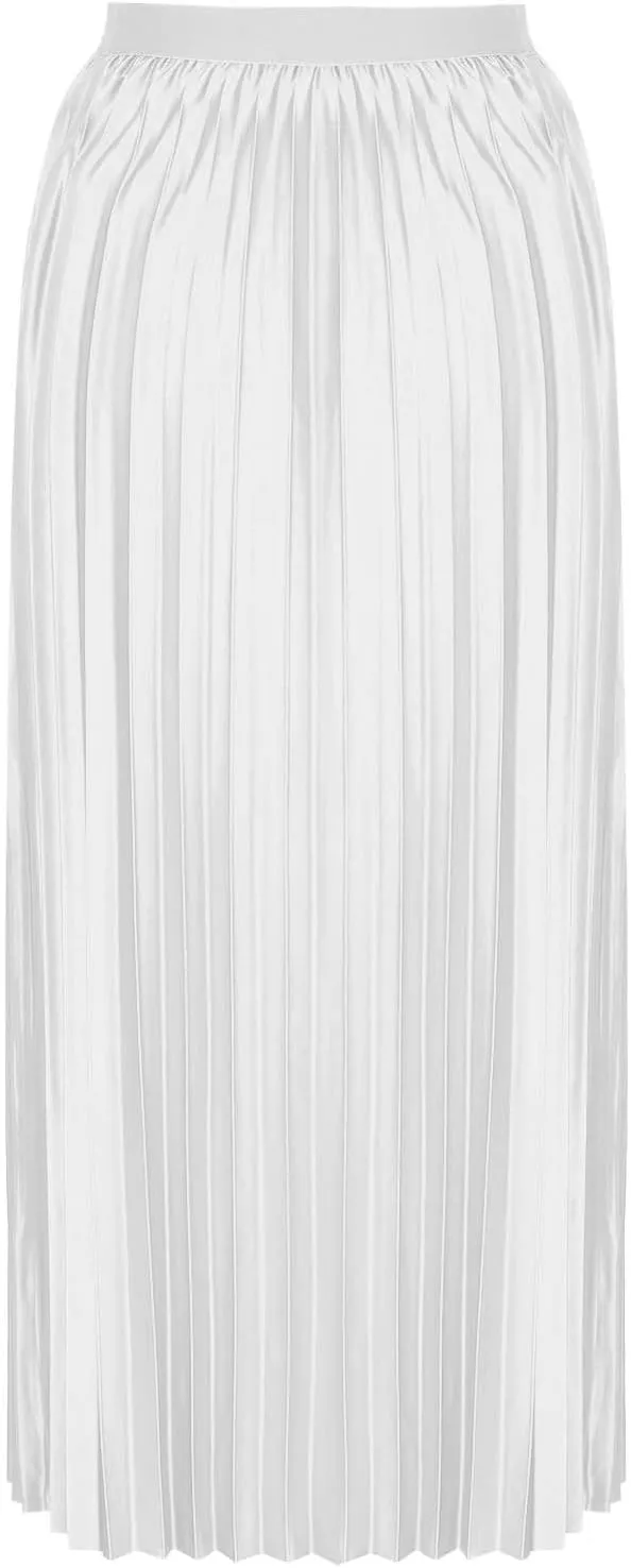 Xiaojmake Pleated Midi Skirts for Women A-Line High Elastic Waisted Summer Flowy Beach Maxi Skirt Chiffon Long Swing Skirts