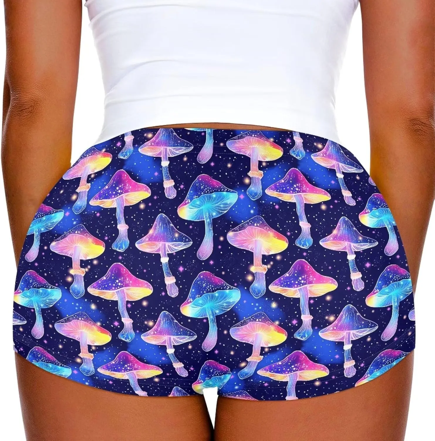 YEXIATODO High Waisted Hot Pants Sexy Shorts for Women Skiny-Friendly